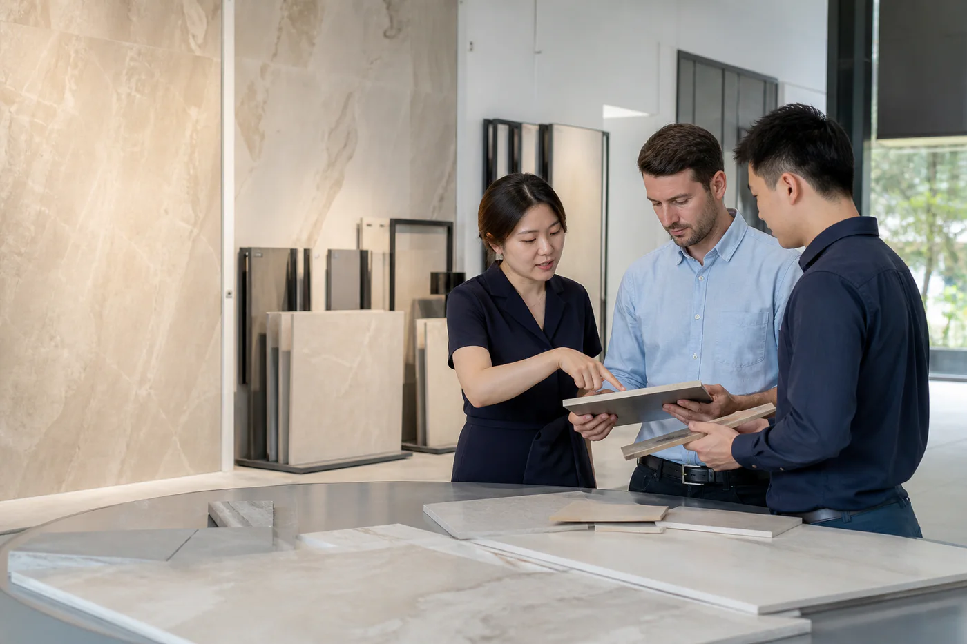 建筑饰面板材、瓷砖及工程配套材料 B2B 外贸出海案例场景